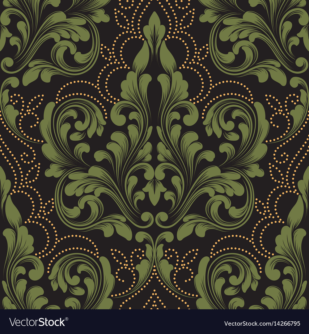 Elegant Damask Floral Pattern