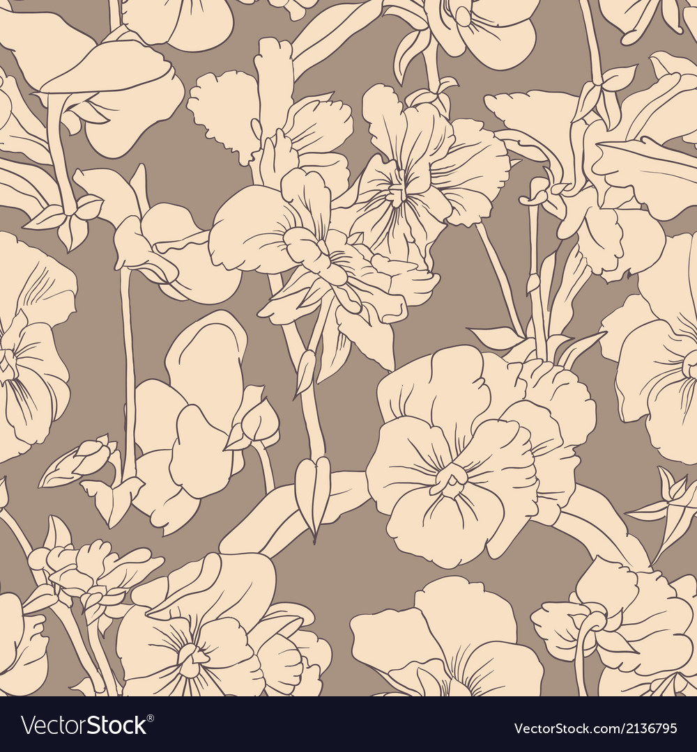 Elegant floral wallpaper Royalty Free Vector Image Elegant floral wallpaper Royalty Free Vector Image
