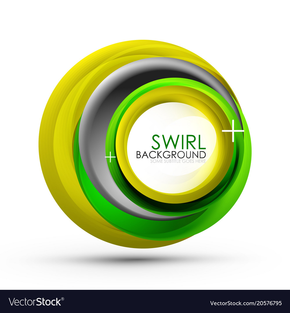Spiral swirl flowing lines 3d abstract