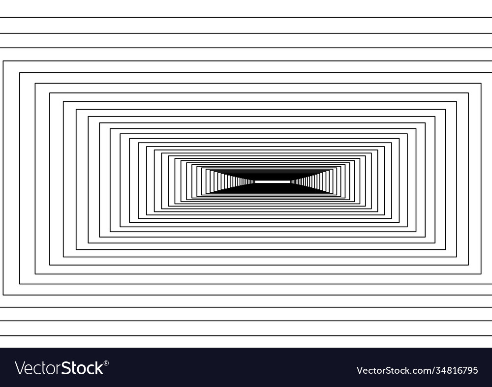 Template for text volumetric image tunnel