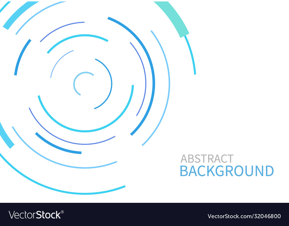 Abstract background with color circle line