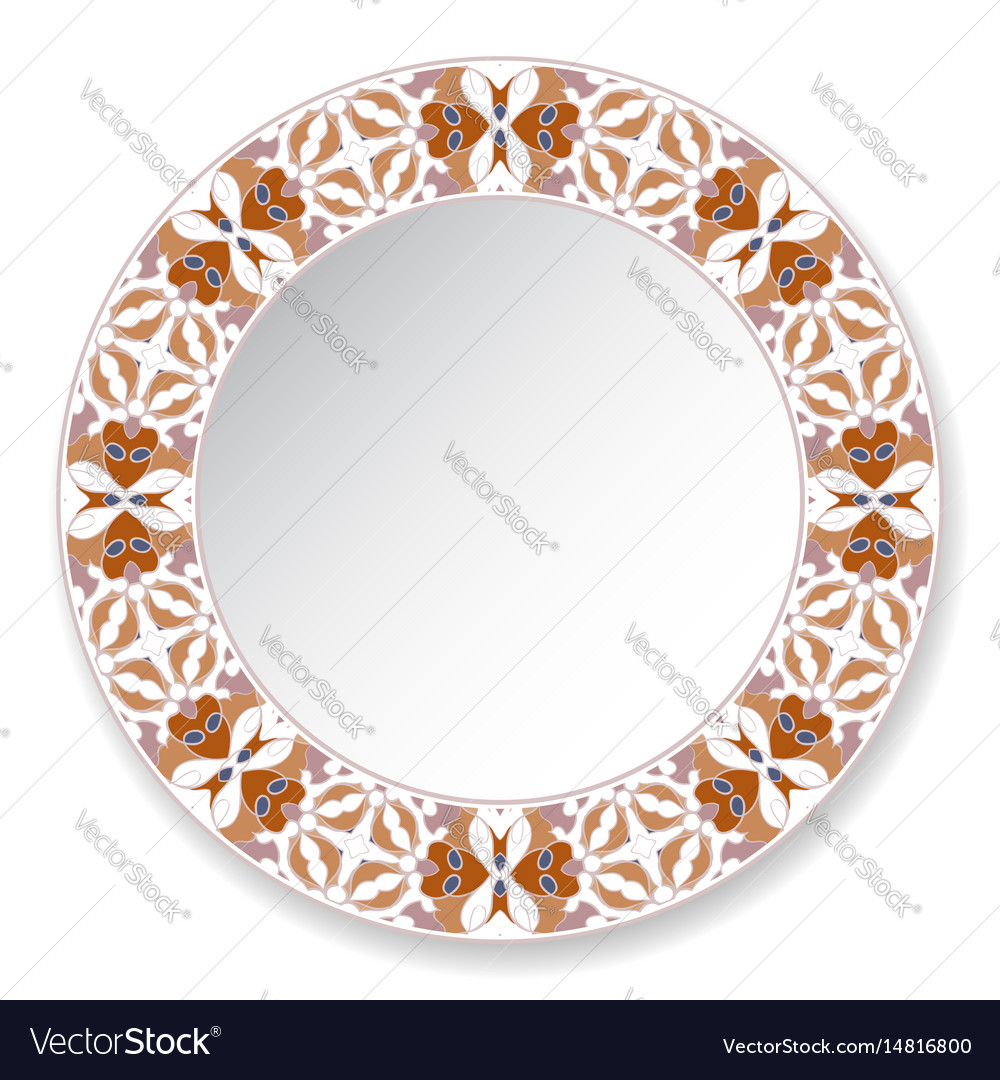 Decorative plate with circular pattern