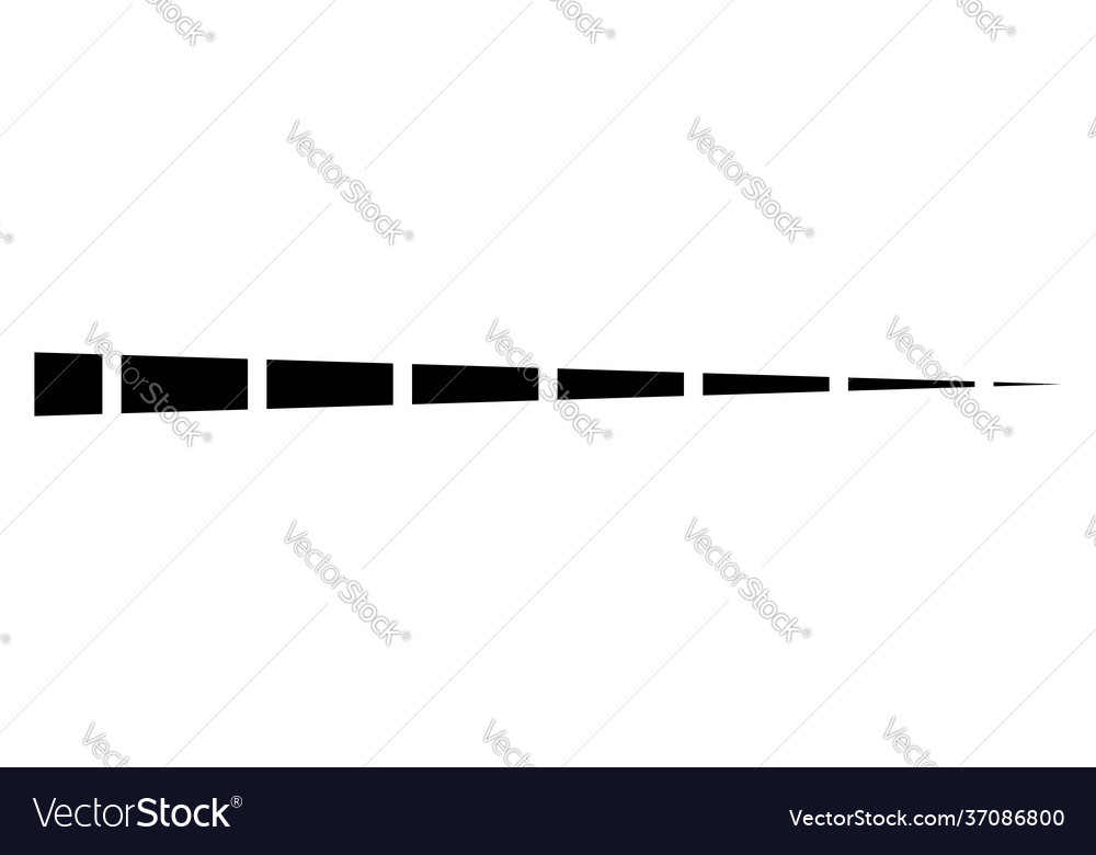 Horizontal dashed segmented lines design shape vector image Horizontal dashed segmented lines design shape