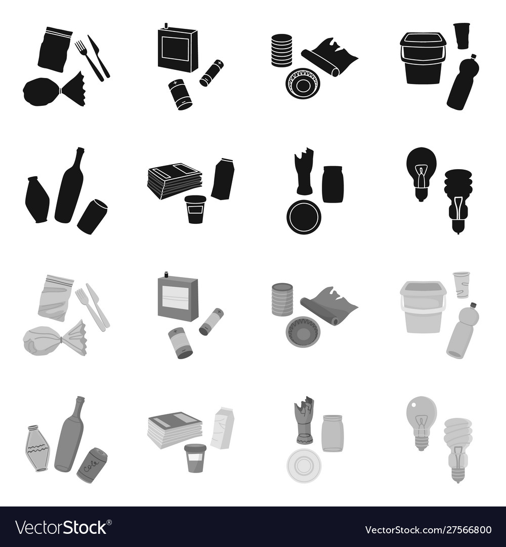 Isolated object waste and garbage sign