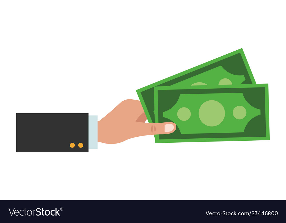 Saving money bills Royalty Free Vector Image - VectorStock