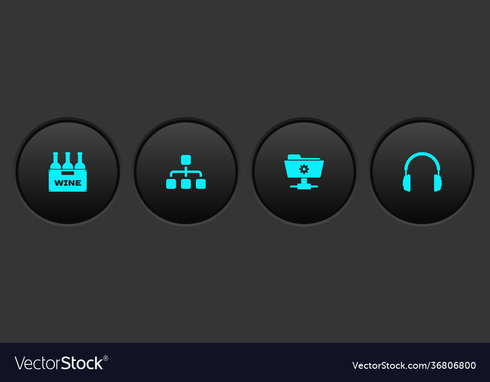 Set bottles wine in box hierarchy organogram vector image Set bottles wine in box hierarchy organogram