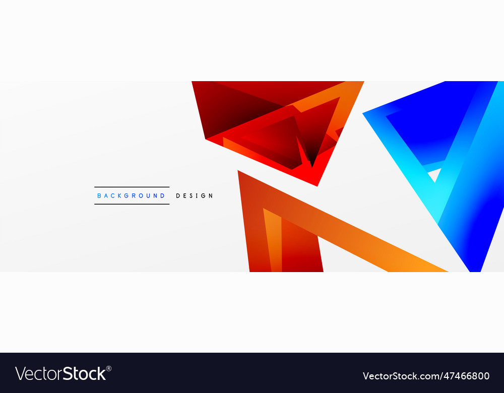 Triangle abstract background 3d basic