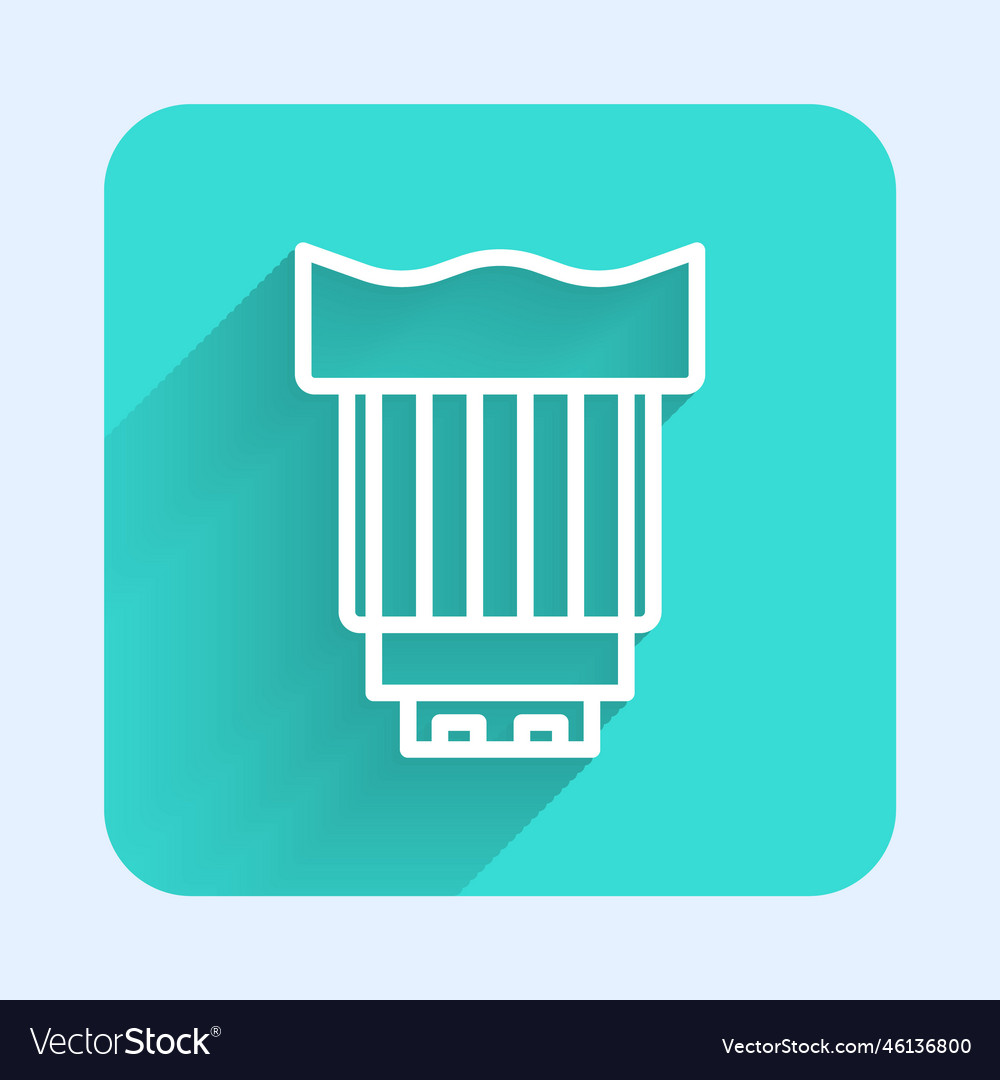 White line camera photo lens icon isolated Vector Image White line camera photo lens icon isolated