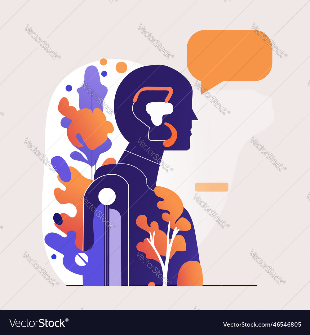 A robot artificial Vector Image A robot artificial
