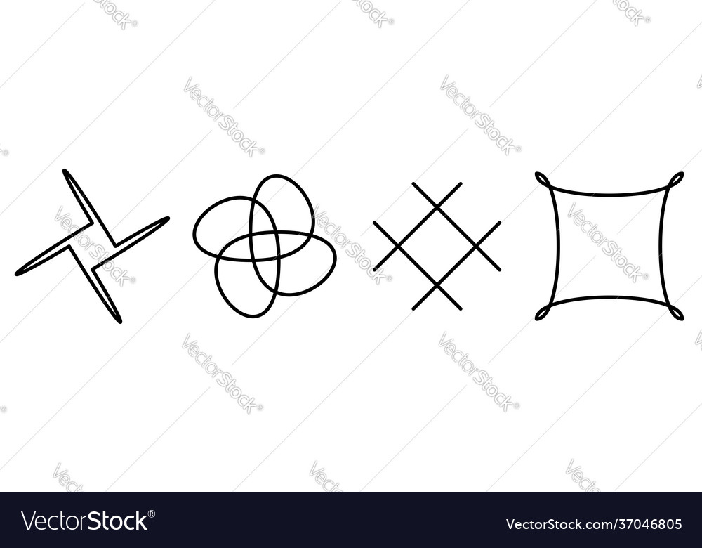 Abstract motif mandala shape design element vector image Abstract motif mandala shape design element