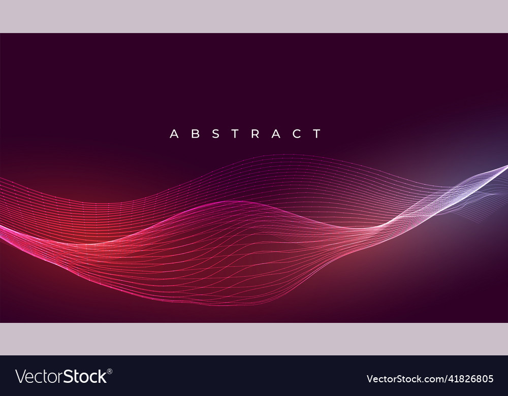 Abstract wave background with light effect