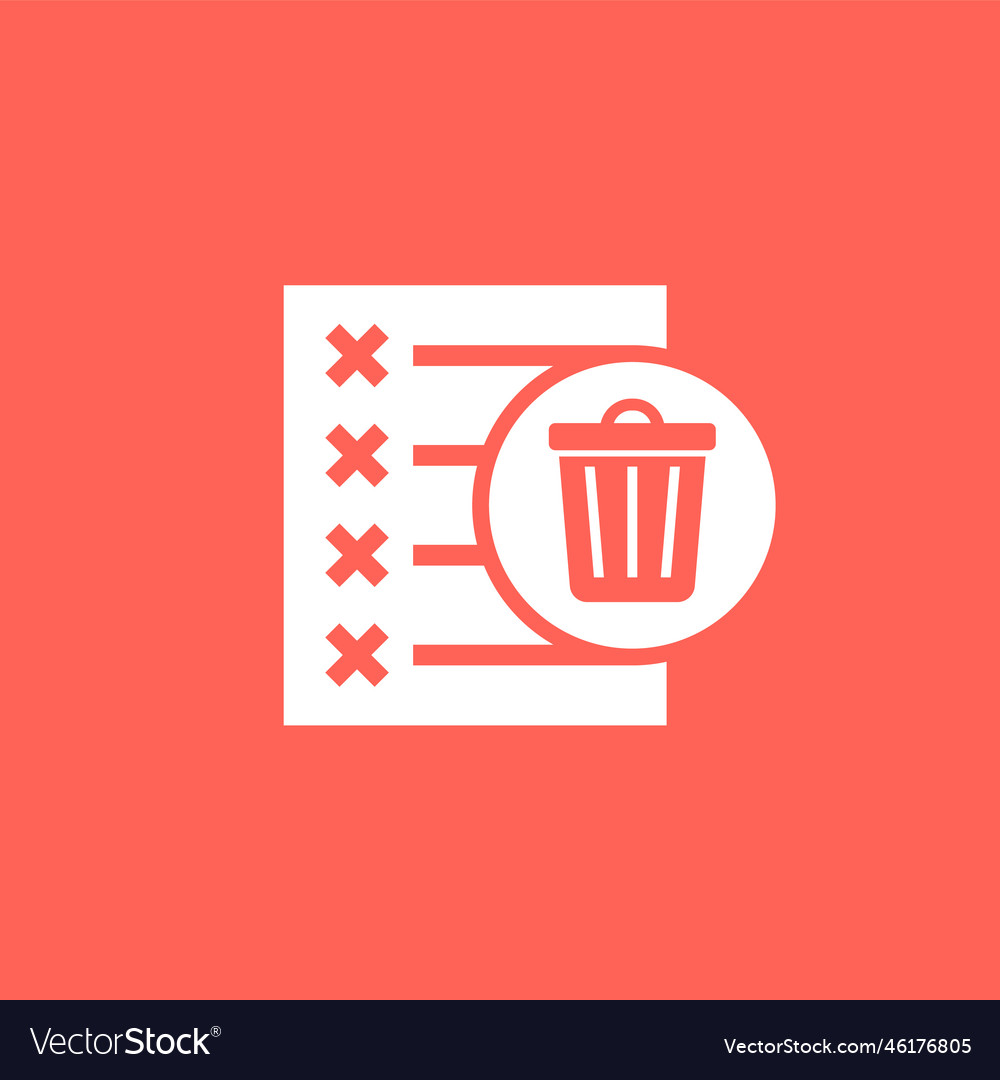 Dateien um Icon mit einem Müllcontainer zu löschen