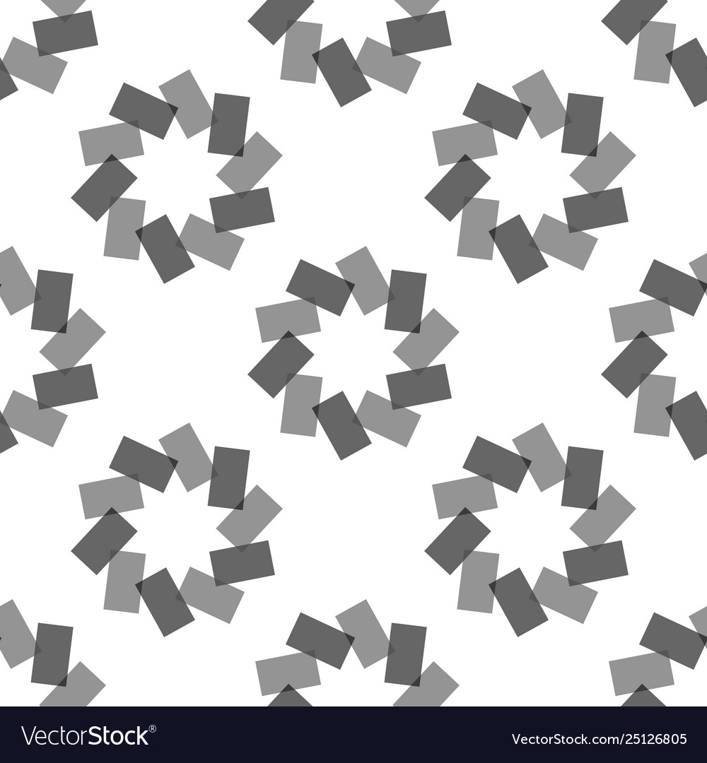 Geometric abstract pattern from repetitive shapes