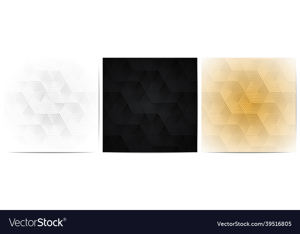 Geometric pattern with polygonal shape overlapping vector image Geometric pattern with polygonal shape overlapping
