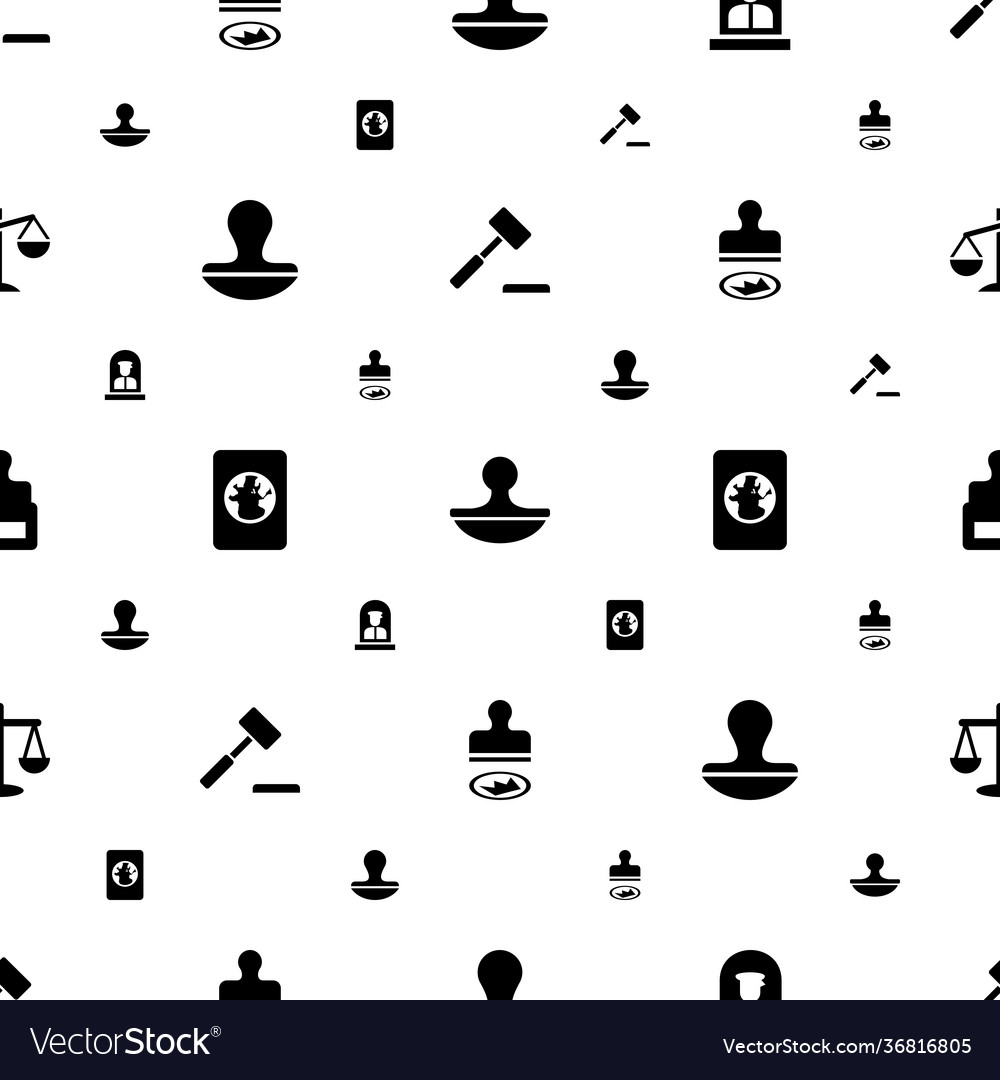 Legal icons pattern seamless white background