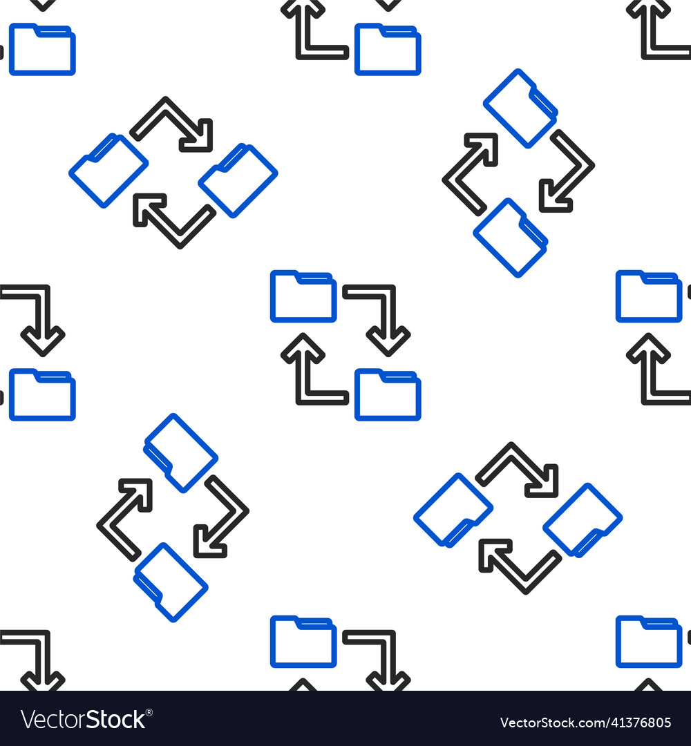 Line cloud storage text document folder icon vector image Line cloud storage text document folder icon