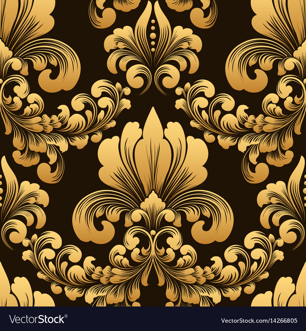 Ornate Damask Floral Pattern