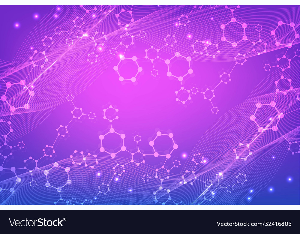 Science network pattern connecting lines and dots
