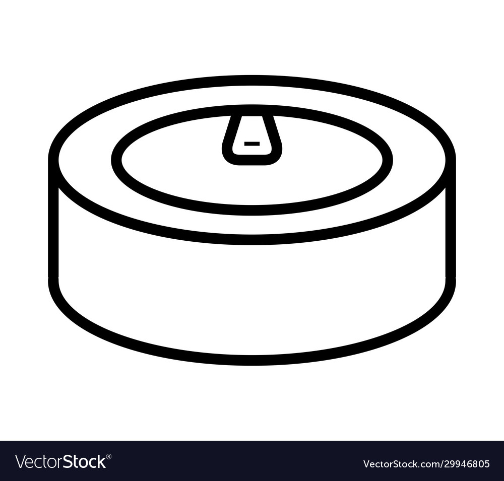 Tuna can icon in on white background