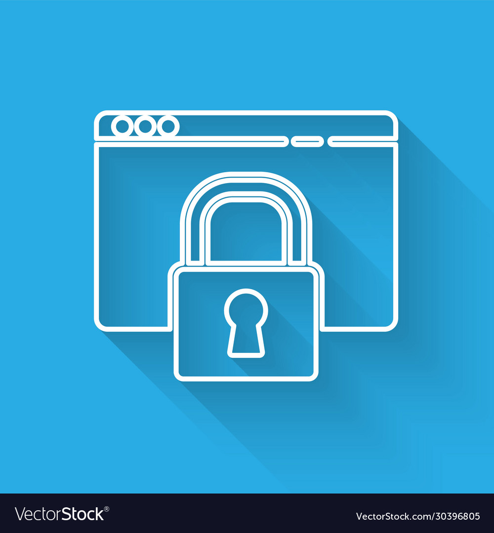 White line secure your site with https ssl icon