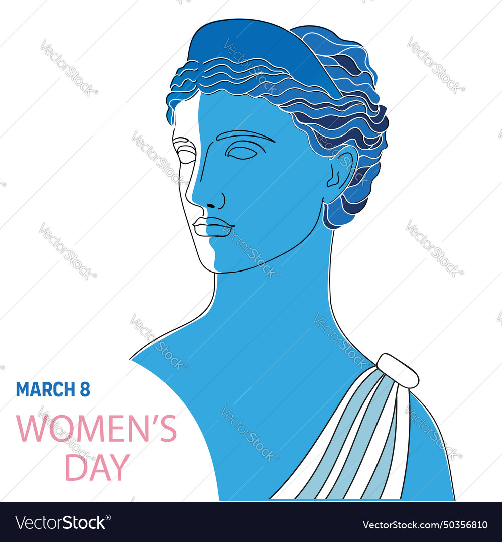 An ancient statue of diana 8 march international Vector Image