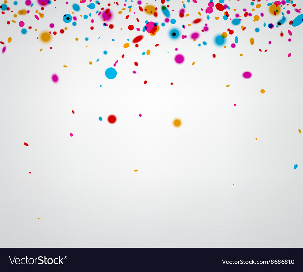 Background with color confetti