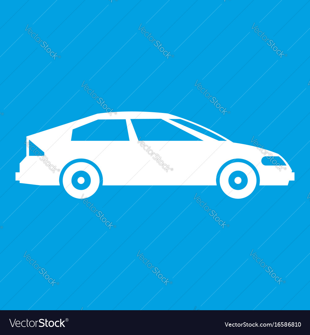 White car icon Royalty Free Vector Image - VectorStock