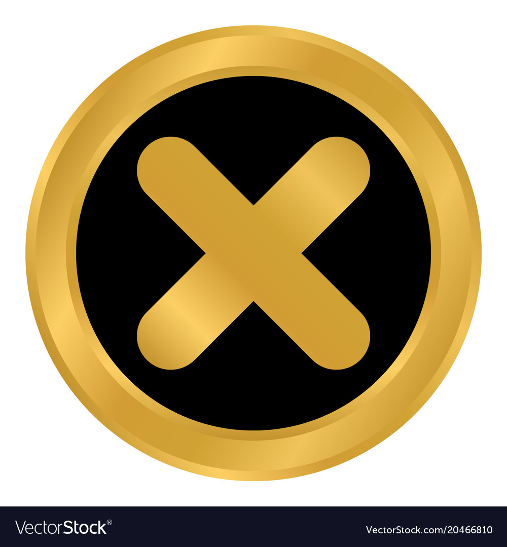 Delete button on white