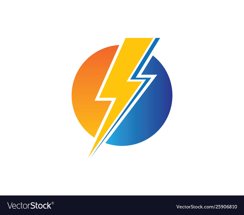 Flash Power Energy And Electric Royalty Free Vector Image