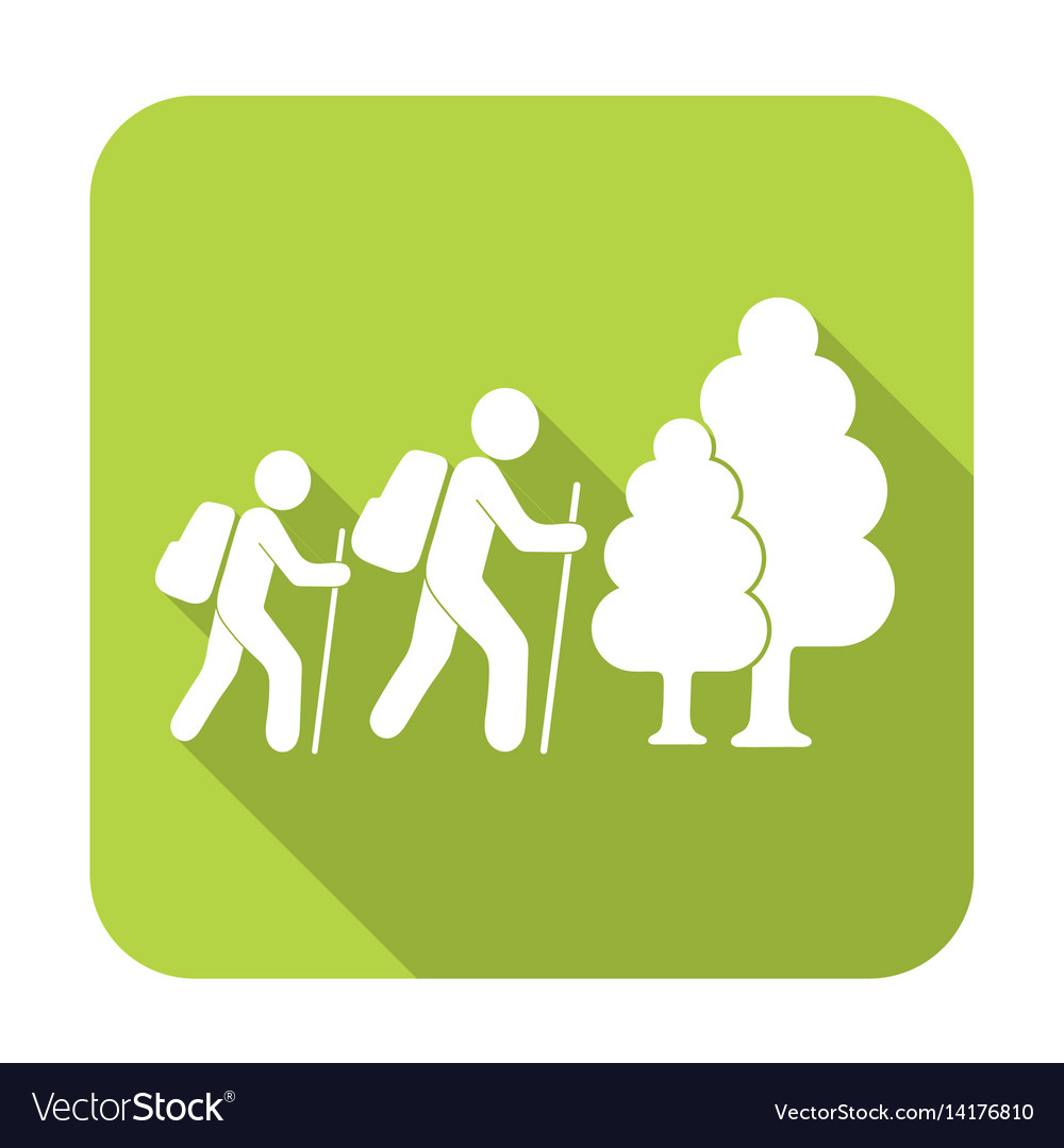 Hiking icon Royalty Free Vector Image - VectorStock