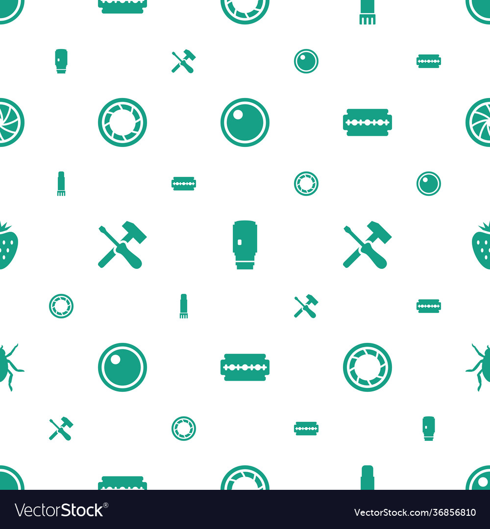Macro icons pattern seamless white background