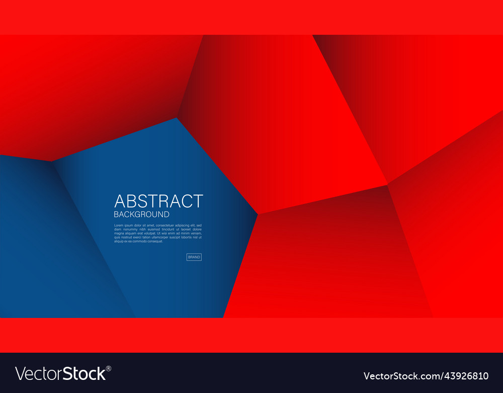 Red abstract polygon background Vector Image Red abstract polygon background