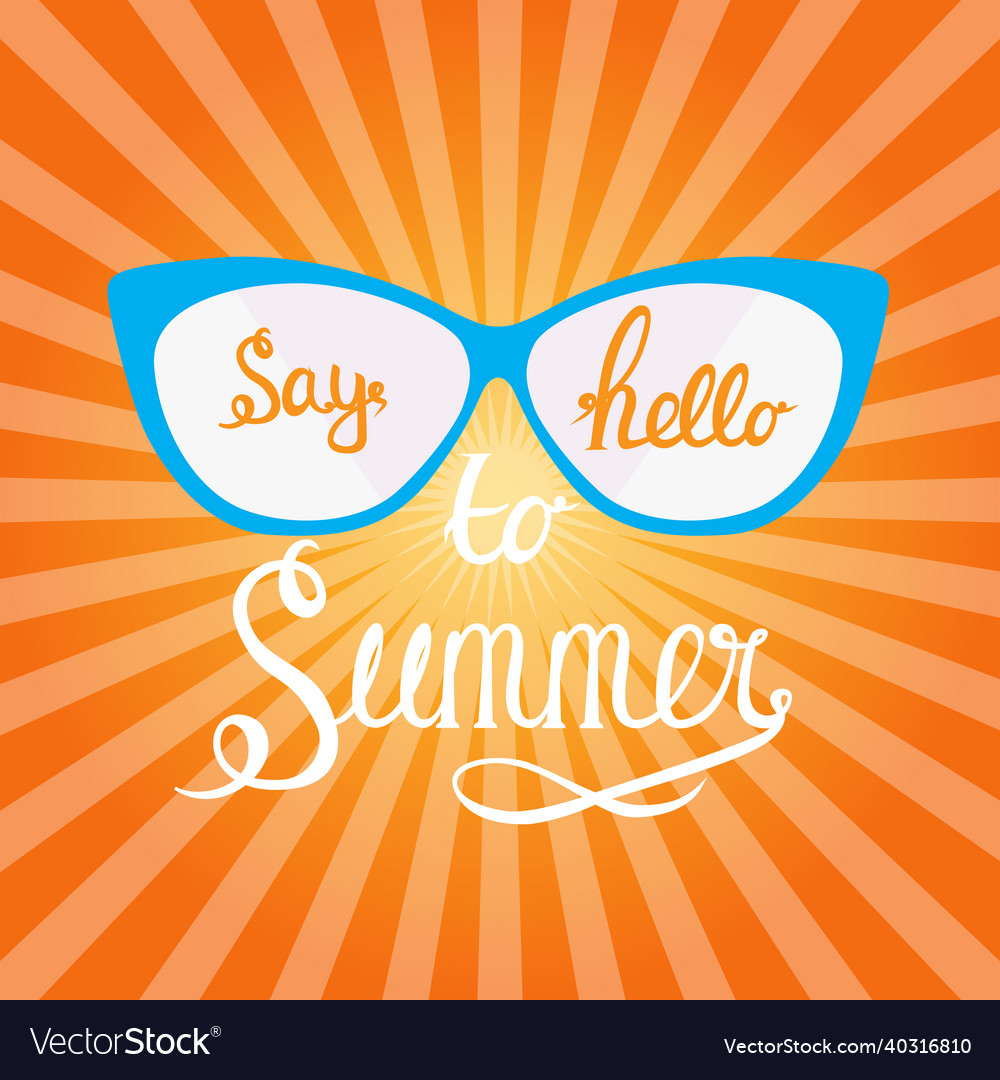 Say hello to summer natural background