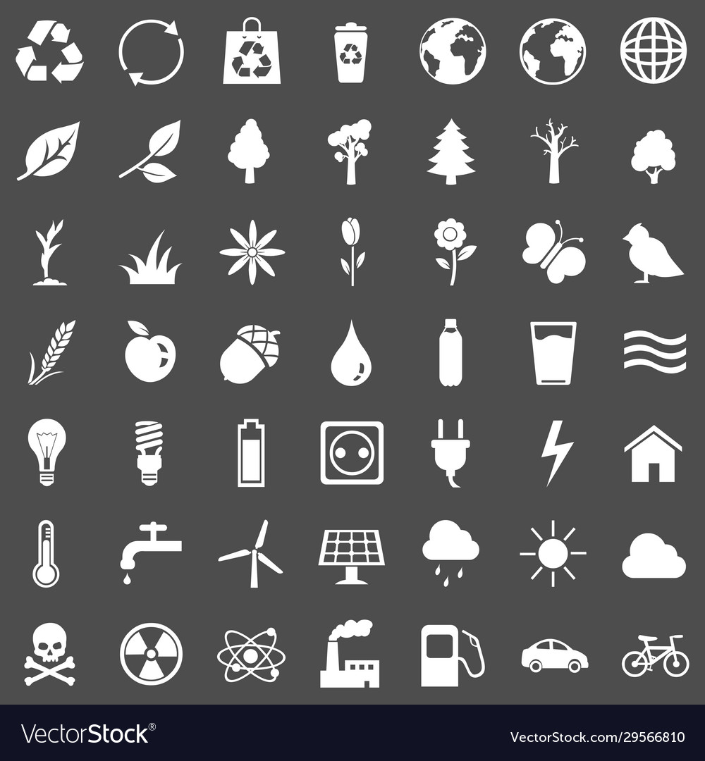 Set ecologic icons