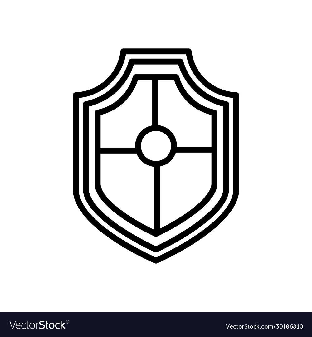 Shield security line style icon