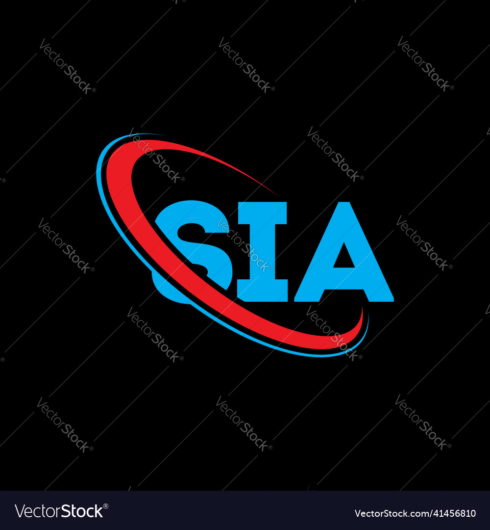 Sia logo letter design Royalty Free Vector Image