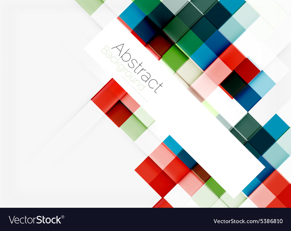 Square shape mosaic pattern design universal