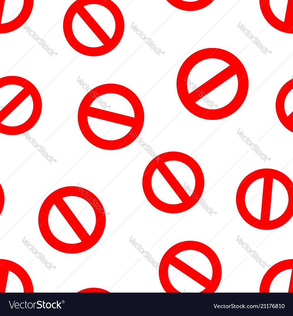 Stop sign icon seamless pattern background Vector Image Stop sign icon seamless pattern background