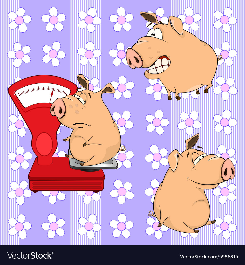 Background with pigs