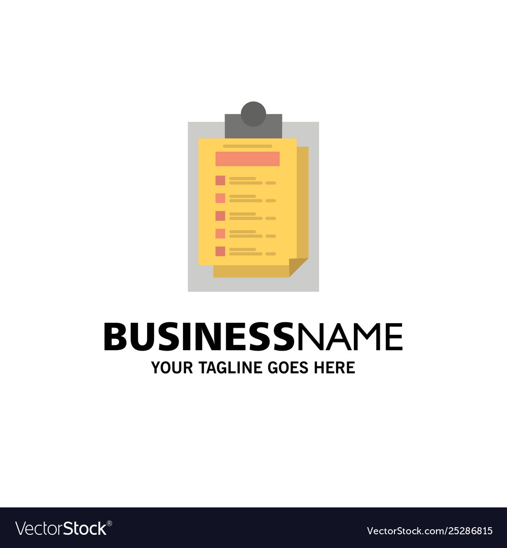 Card presentation report file business logo