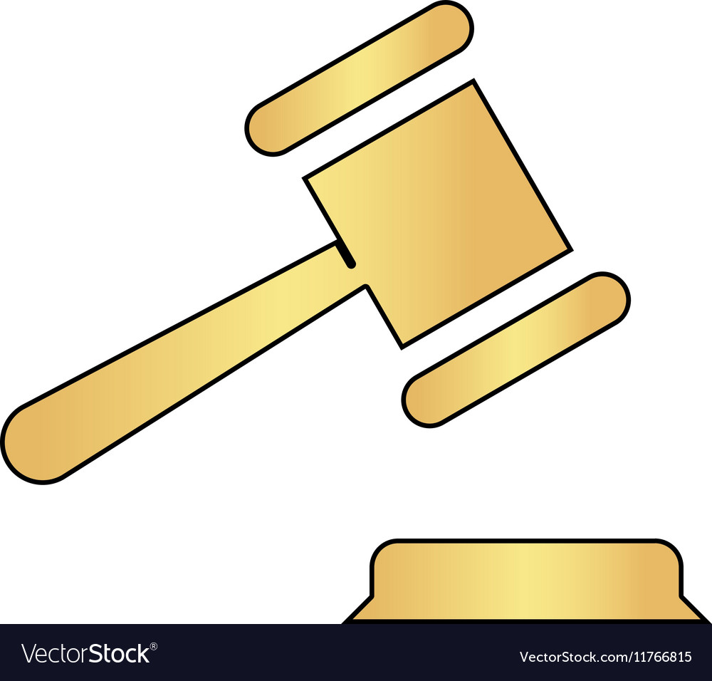 Judge gavel computer symbol