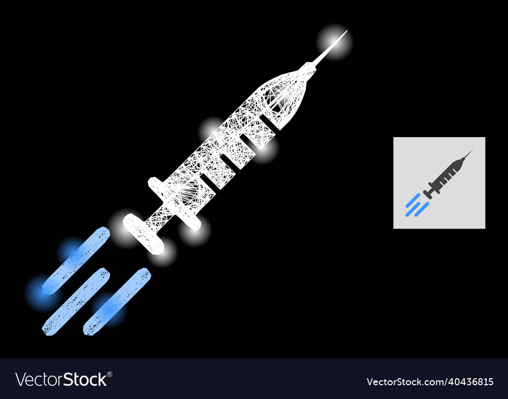 Magic intersected mesh express vaccine Vector Image Magic intersected mesh express vaccine