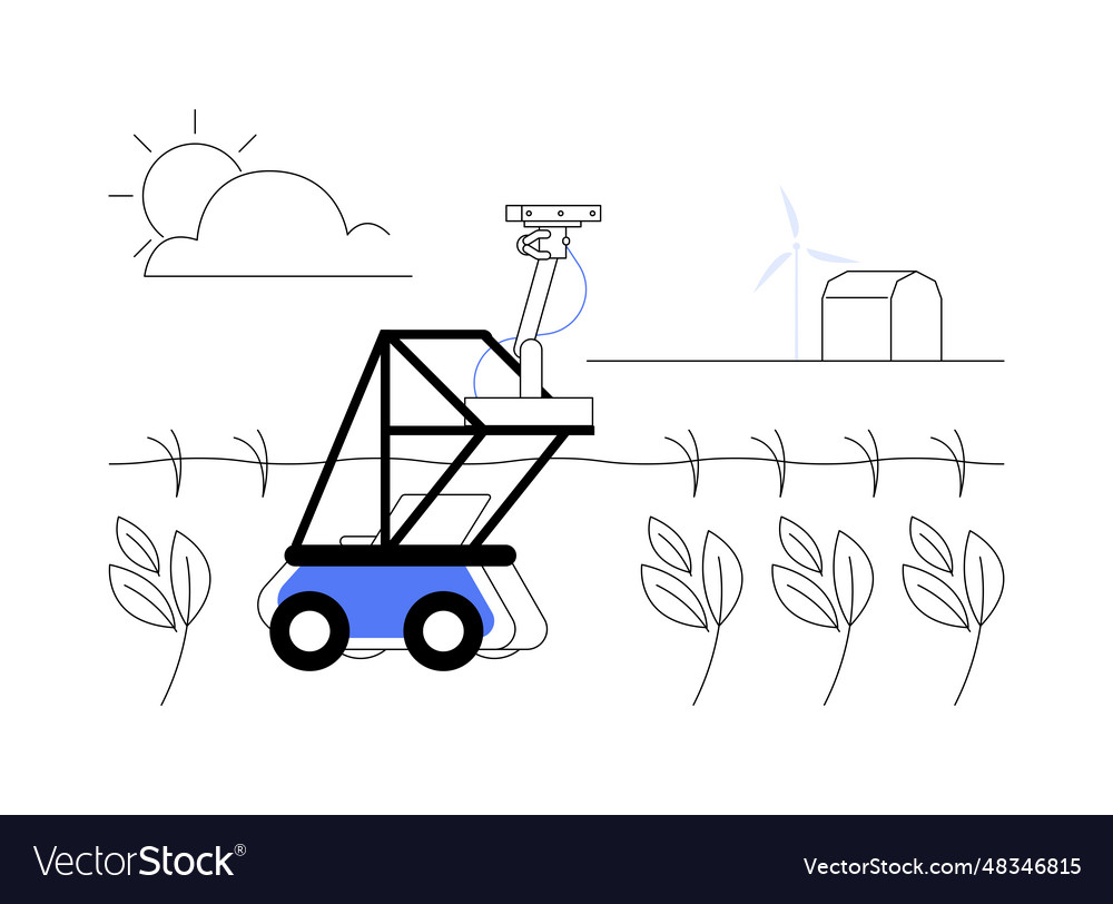 Phenotyping robots abstract concept Vector Image Phenotyping robots abstract concept