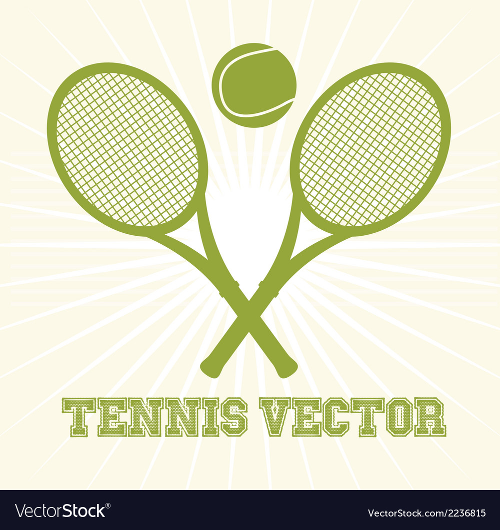 Tennis Background with Rays