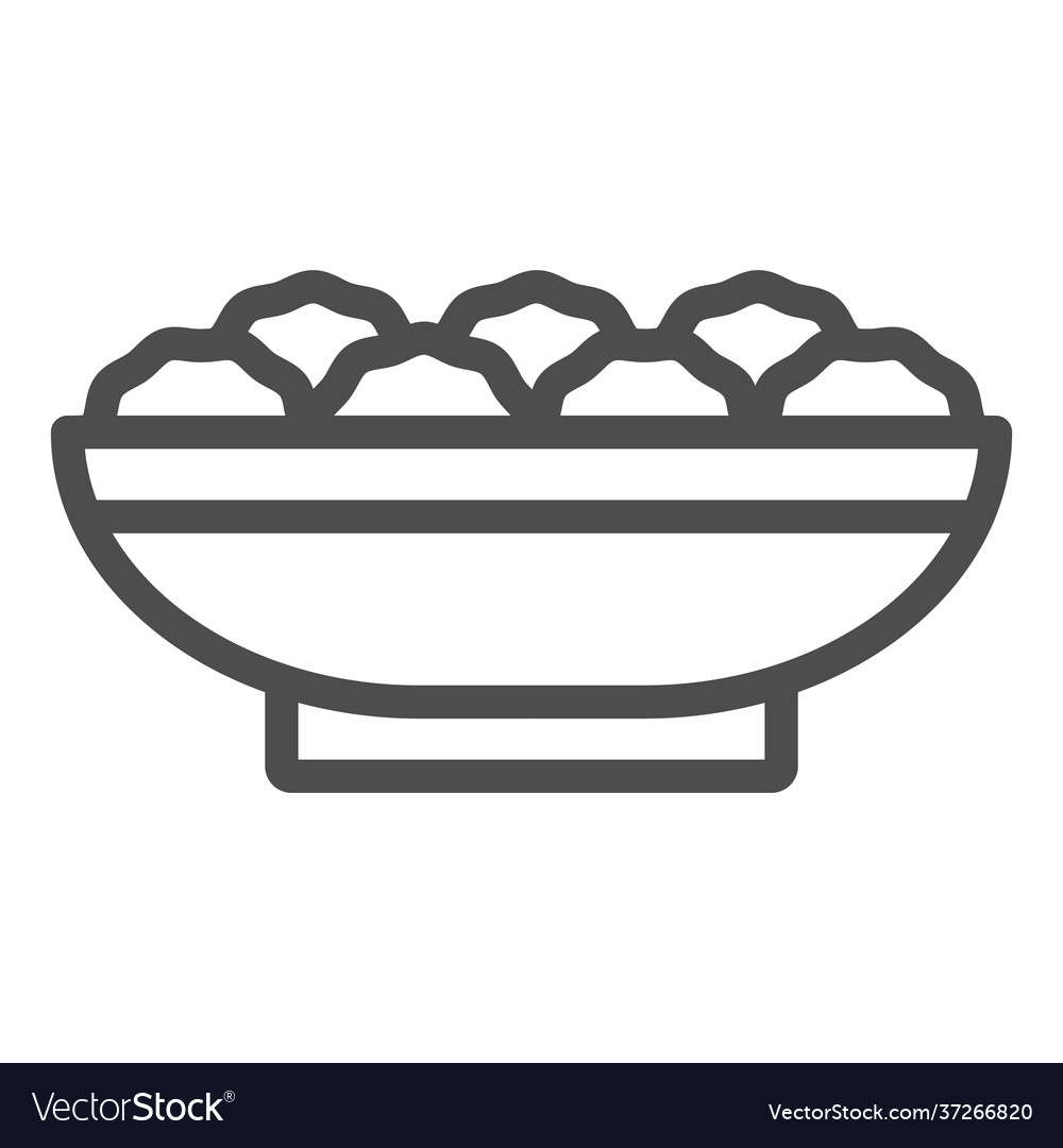 Baked potatoes crispy gratin line icon french