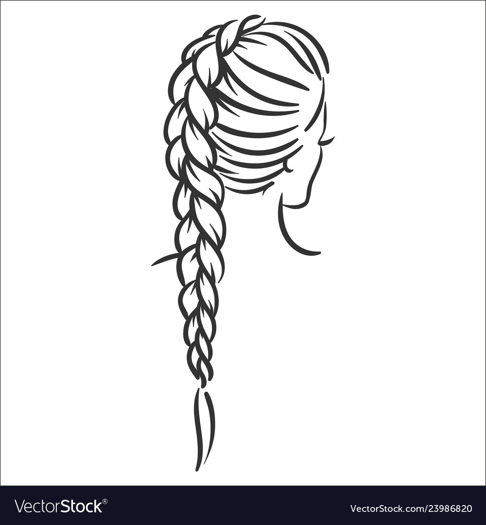 Concept of woman hairstyle