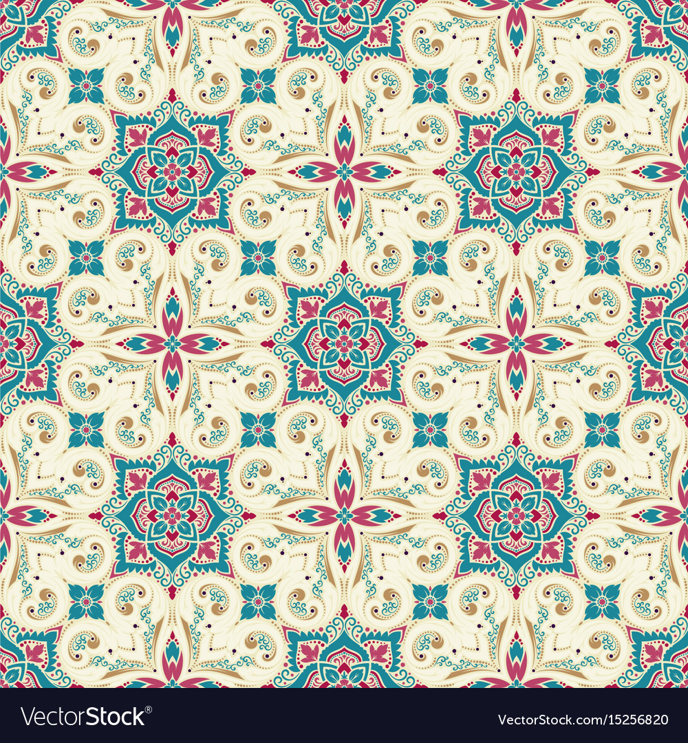 Damask seamless pattern Royalty Free Vector Image