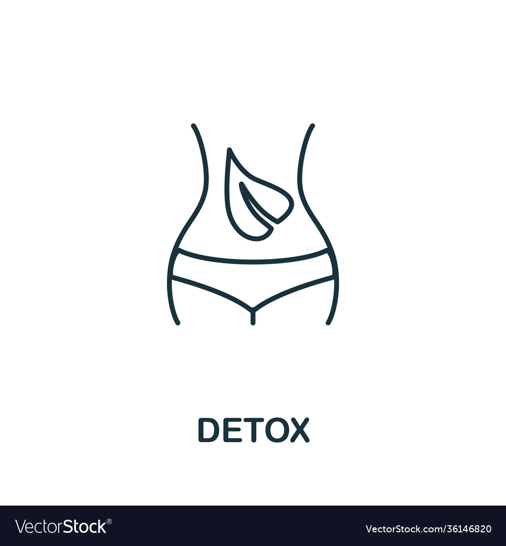 Detox icon simple from biohacking collection