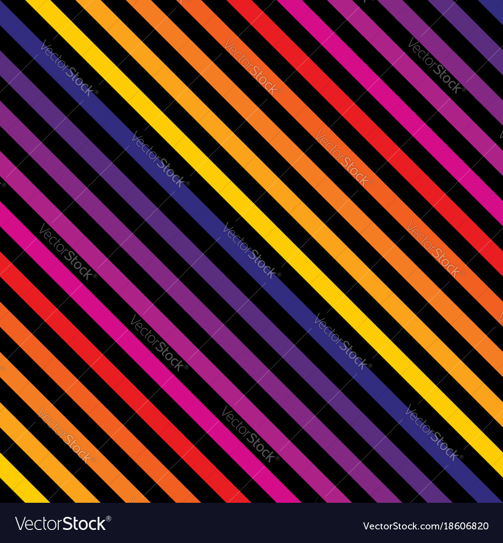 Diagonal Rainbow Stripes Pattern