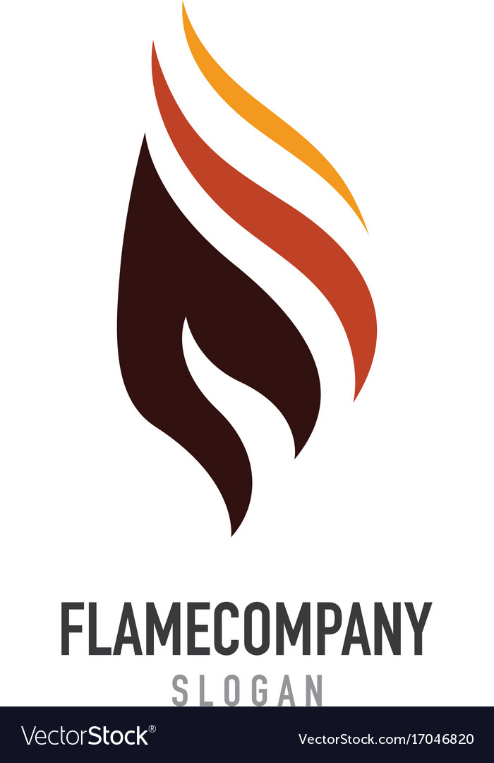 Feuerflamme Logo Vorlage